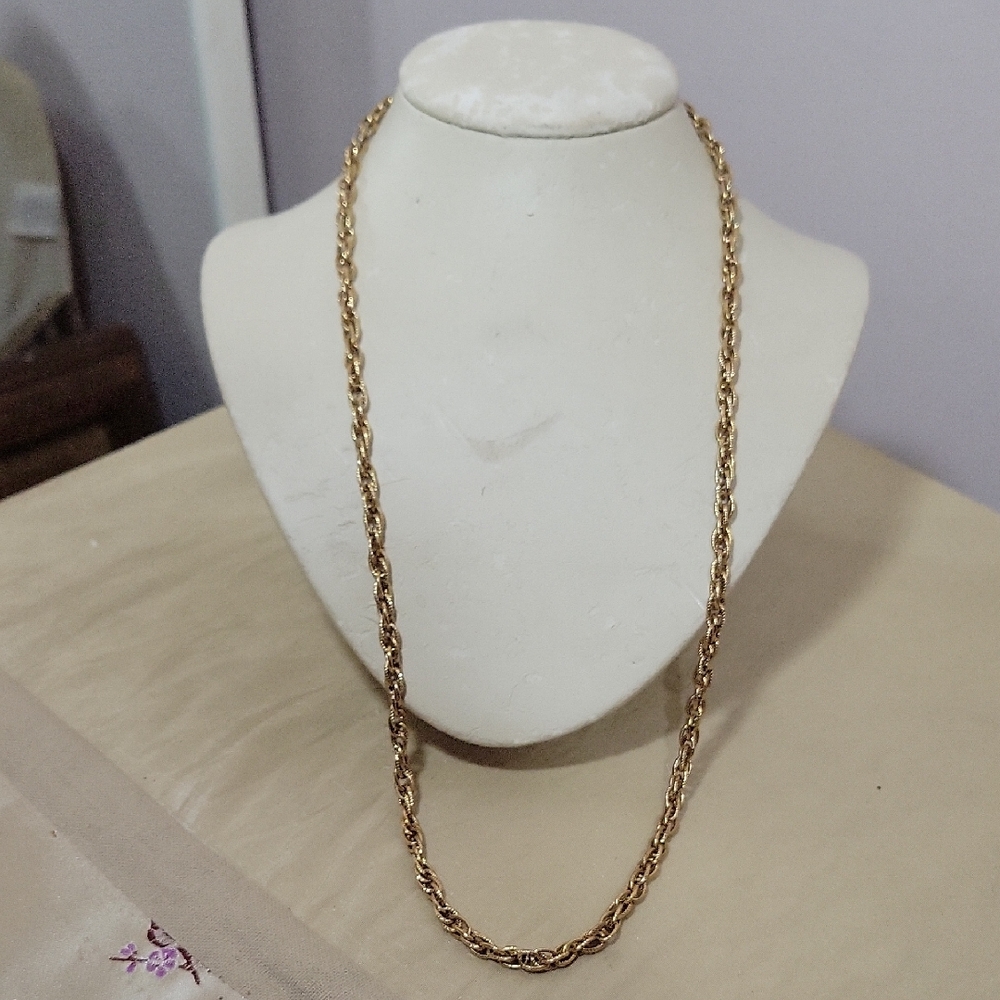 24"~Gold Plated~ Textured Chain